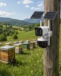 Güneş Enerjili Çiftlik Kamerası 9MP 4G SIM Kartlı Solar Güvenlik Kamerası 2 Yıl Garantili-1
