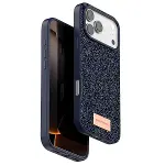 Onegif Apple İphone 17 Pro Max Bright Simli Kapak - Mavi-1