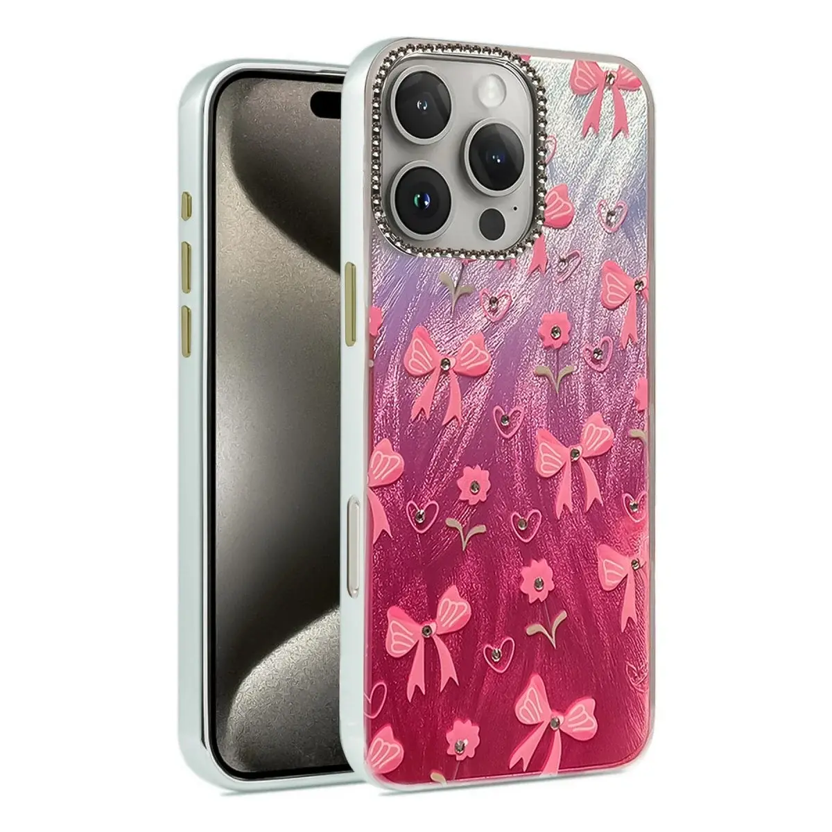 Apple İphone 16 Pro Max Kılıf Blade Aynalı Desenli Kapak - Desen 3
