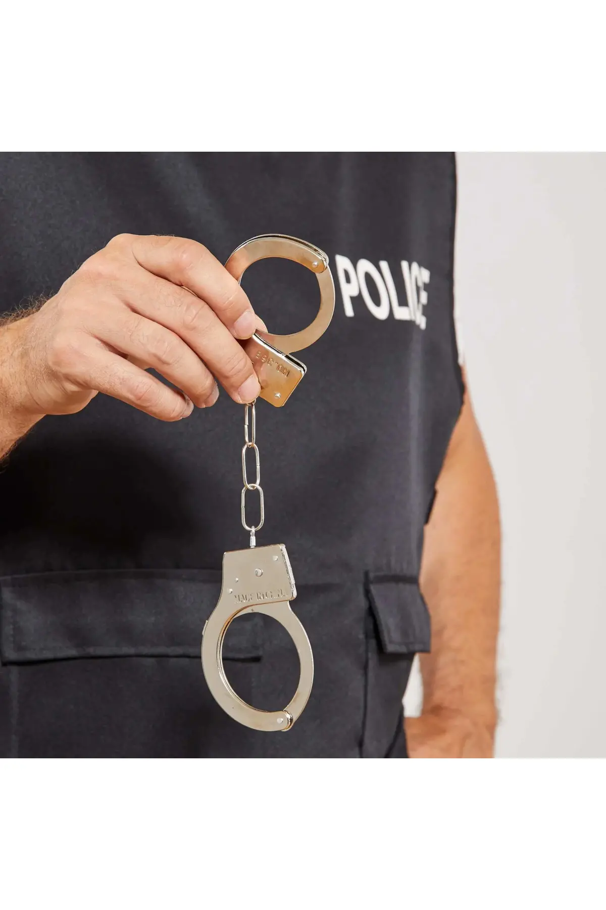Metal Malzemeden İmal Anahtarlı Oyuncak Polis Si