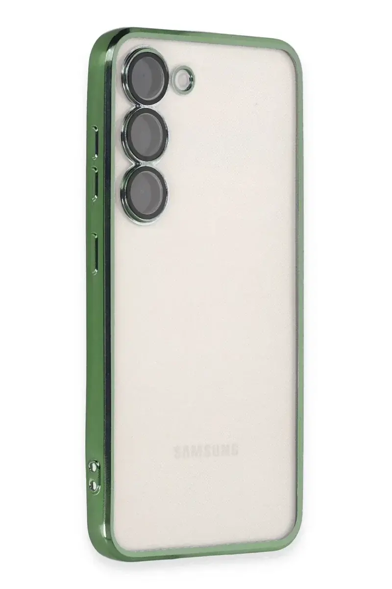 Samsung Galaxy S23 Plus Kılıf Razer Lensli Silikon - Yeşil
