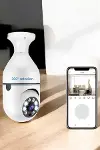 Güvenlik Kamerası Wifi Kamera Duylu Ev Kamerası Wifi Bağlantılı Dönebilen-1