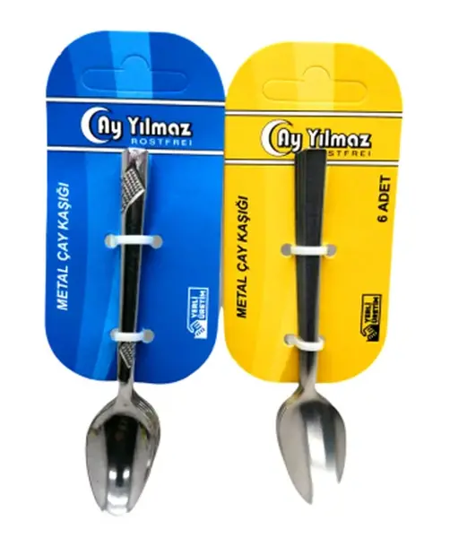 6 Parça Metal Çay Kaşık