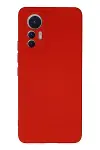 Xiao 12 Lite Kılıf Nano içi Kadife Silikon - Kırmızı-1