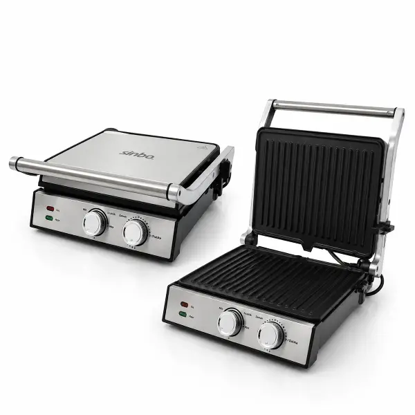 Izgara Ve Tost Makinesi 4 Dilim Yapışmaz Yüzey 2000W SSM-2598
