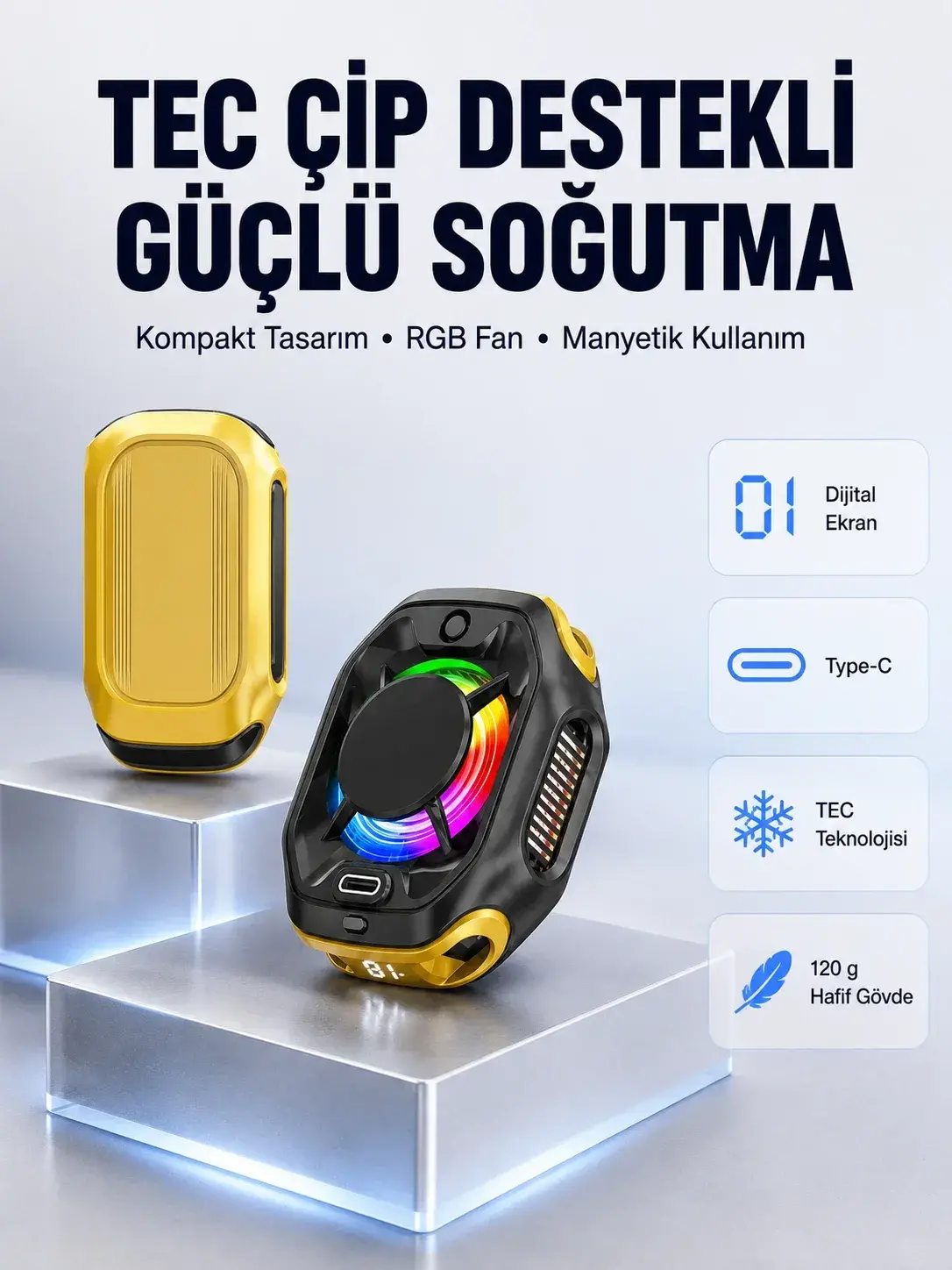 ABS Alünyum Alaşımlı Hafif ve Dayanıklı Mobil Soğutucu Yeni Nesil