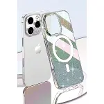 Joko Apple İphone 15 Pro Rasasi Simli Magsafe Kapak - Şeffaf-3