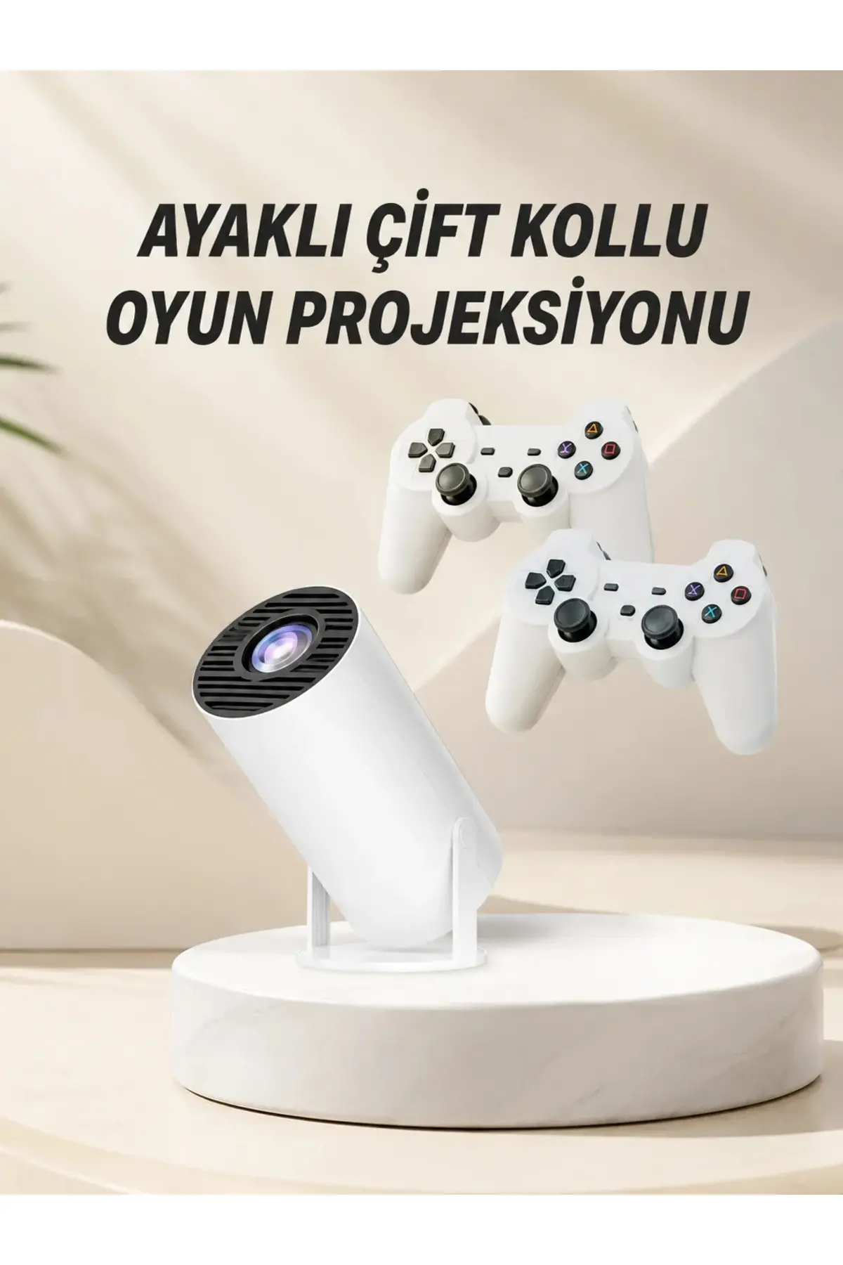 Taşınabilir Android Projeksiyon Ayaklı Çift Kollu 4K Çözünürlüklü Sinema Projeksiyonu