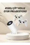 Taşınabilir Android Projeksiyon Ayaklı Çift Kollu 4K Çözünürlüklü Sinema Projeksiyonu-1