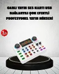 Canlı Yayın ve Karaoke İçin Profesyonel Ses Kartı Bluetooth Destekli-1
