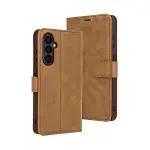 Samsung Galaxy S25 Fe Trend S Plus Kapaklı Kılıf - Taba-1