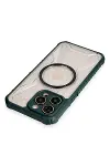 Apple iPhone 14 Pro Kılıf Prag Magneticsafe Kapak - Koyu Yeşil-3