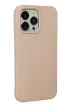 Apple iPhone 15 Pro Kılıf Nano içi Kadife Silikon - Pudra-2