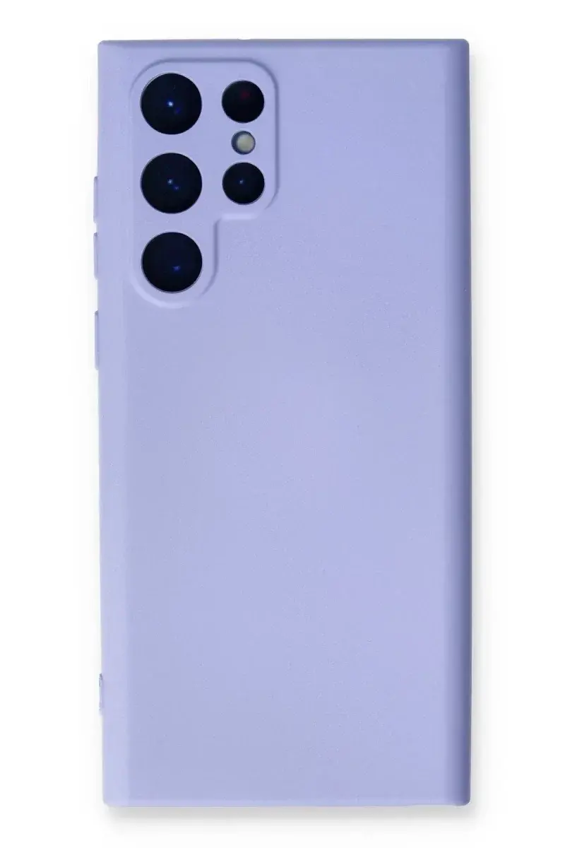 Samsung Galaxy S23 Ultra Kılıf Nano içi Kadife Silikon - Lila