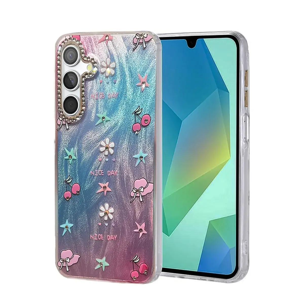 Samsung Galaxy A25 5g Kılıf Blade Aynalı Desenli Kapak - Desen 4