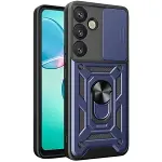 Samsung Galaxy S25 Kılıf Pars Lens Yüzüklü Silikon - Lacivert-1