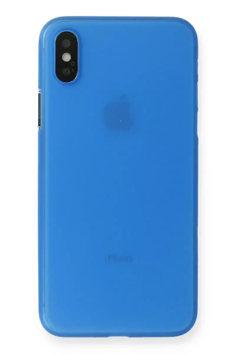 Apple iPhone XS Max Kılıf PP Ultra İnce Kapak - Mavi