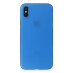 Apple iPhone XS Max Kılıf PP Ultra İnce Kapak - Mavi-3