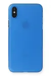 Apple iPhone XS Max Kılıf PP Ultra İnce Kapak - Mavi-1