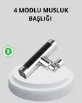 360° Dönebilen Musluk Başlığı 4 Fonksiyonlu Su Tasarruflu ve Dayanıklı-1