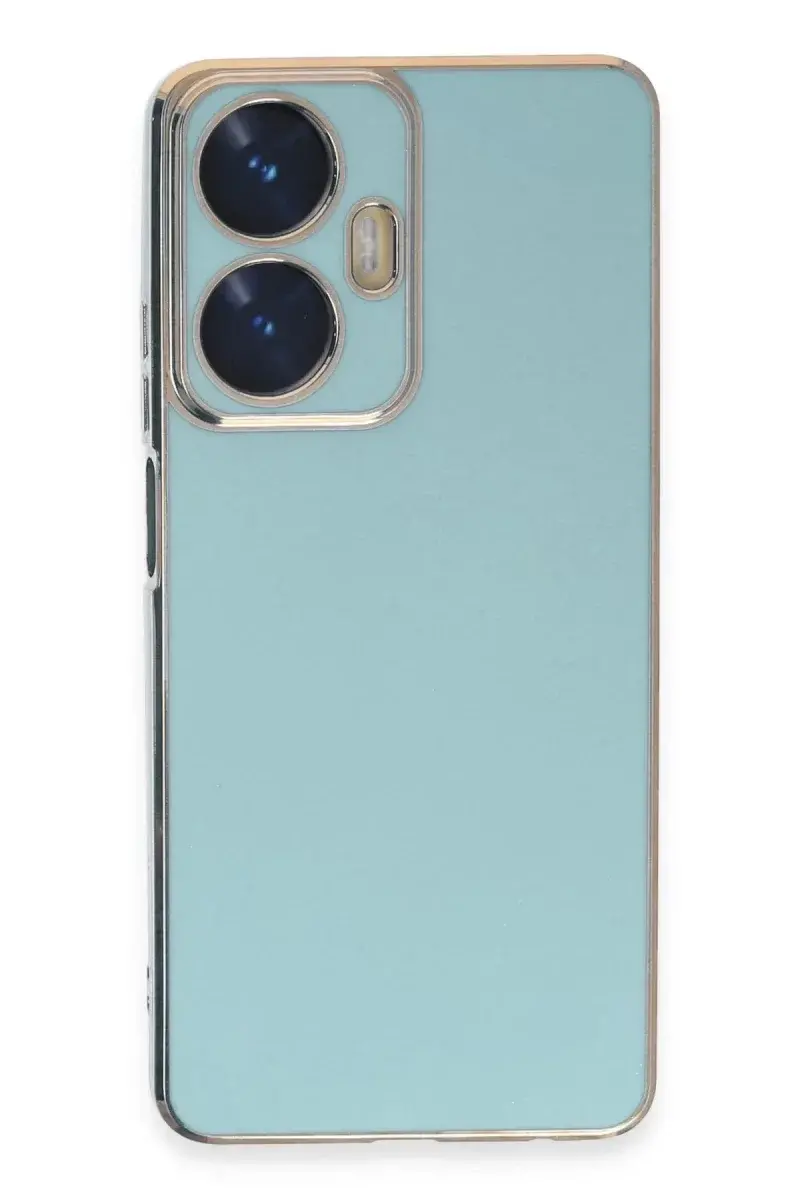 Realme C55 Kılıf Volet Silikon - Açık Yeşil