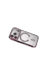 Apple İphone 17 Pro Joke Simli Magneticsafe Kılıf - Pembe-3