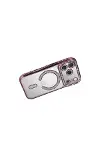 Apple İphone 17 Pro Joke Simli Magneticsafe Kılıf - Pembe-4
