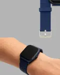 Akıllı Saat 360 mAh Çoklu Spor Modlu Lacivert Siyah Kordon-3