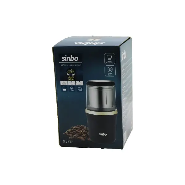 Kahve - Baharat Öğütücü Çelik Bıçak - Öğütme HAZNESİ=100GR 200W Bas Çalıştır Kapak=ka Kristal Pls SC