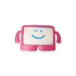 Samsung Galaxy T220 Tab A7 Lite 8.7 Kılıf Karakter Tablet Silikon - Pembe-3
