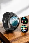 NFC ve Kablosuz Şarjlı Akıllı Saat EKG, Nabız & Spor Modları ile iOS ve Android Uyumlu-3