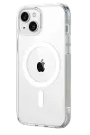 Apple iPhone 14 Combo Sert Şeffaf Magsafe Kapak - Şeffaf-3