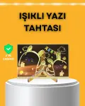 Masaüstü ve Duvara Monte Edilebilir LED Işıklı Yazı Panosu-1