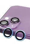 Apple iPhone 13 Mini Raze Metal Kamera Lens - Mavi-1