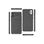 Samsung Galaxy A05 Kılıf Auto Focus Karbon Kapak - Siyah-3