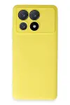 Xiao Poco X6 Pro Kılıf Nano içi Kadife Silikon - Sarı-1