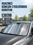 Araba Güneşliği Alünyum Yansıtıcı Yüzeyle Etkili Isı Koruması-1