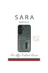 Samsung Galaxy A26 Kılıf Sara Kartvizitli Deri Kılıf - Kırmızı-2