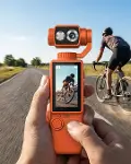 4K Video Çekim Özellikli Gimbal Kamera 180 Derece Dönebilen Lens Stabil Çekim-1
