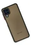 Samsung Galaxy A12 Kılıf Montreal Silikon Kapak - Siyah-2