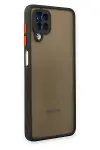 Samsung Galaxy A12 Kılıf Montreal Silikon Kapak - Siyah-3