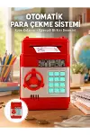 Kırmızı Şifreli ATM Kasa Para Yutan Kumbara-1