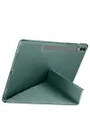 Samsung Galaxy X610 Tab S9 FE Plus 12.4 Kılıf Kalemlikli Mars Tablet Kılıfı - Koyu Yeşil-2