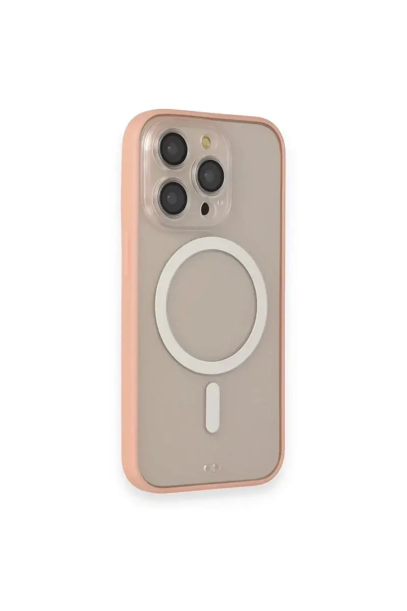 Apple iPhone 14 Pro Max Kılıf Grand Magneticsafe Kapak - Pembe