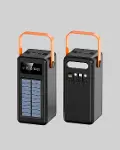 Powerbank Solar Fenerli Çoklu Kablolu Taşınabilir Şarj Aleti-4