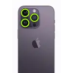 Apple iPhone 13 Pro Max Neon Fosforlu Kamera Lens - Yeşil-3