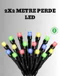 2x2 Metre Pil ile Çalışan Perde LED Işık – 8 Modlu Dekoratif-1