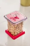 Akrilik Fuşya 12 Li Baharat Kavanozu & Baharatlık & Baharatlık Seti 200 ML ( CAM DEĞİLDİR )-4