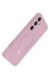 Samsung Galaxy S25 FE Regal Magsafe Standlı Kapak - Açık Pembe-3