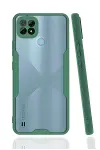 Realme C21 Kılıf Platin Silikon - Yeşil-1